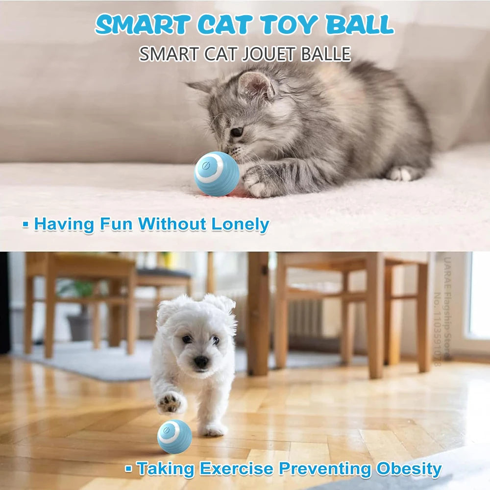 Cat Interactive Ball Electric Automatic Rolling Ball Smart Toys for Cats 