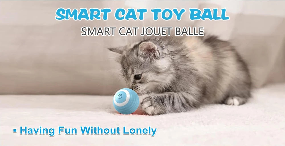 Cat Interactive Ball Electric Automatic Rolling Ball Smart Toys for Cats 
