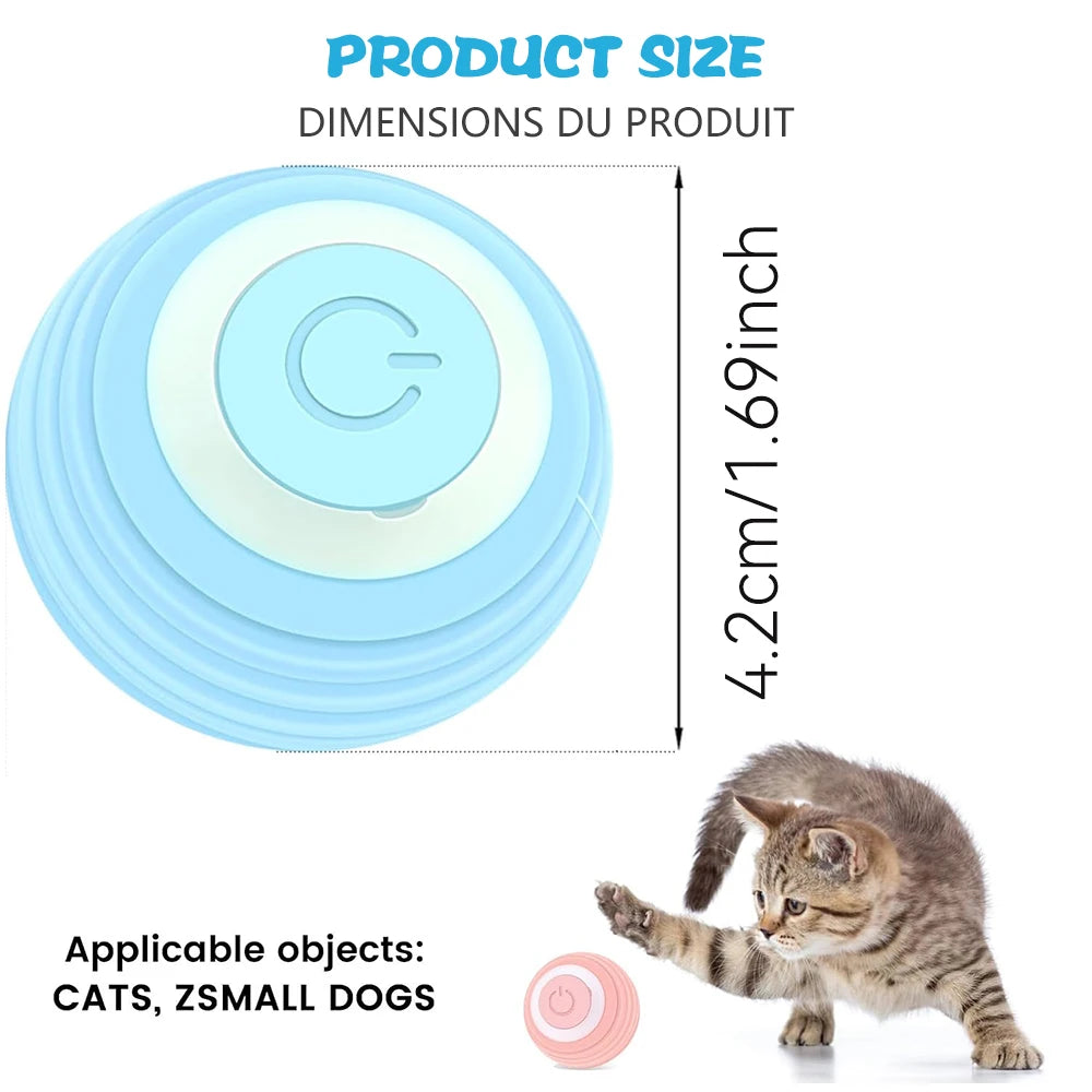 Cat Interactive Ball Electric Automatic Rolling Ball Smart Toys for Cats 