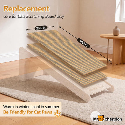Cork Cat Scratch Pad-2Pcs Replaceable Scratching Mats for Cat 