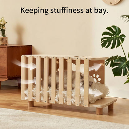 4-In-1 Wooden Cat House